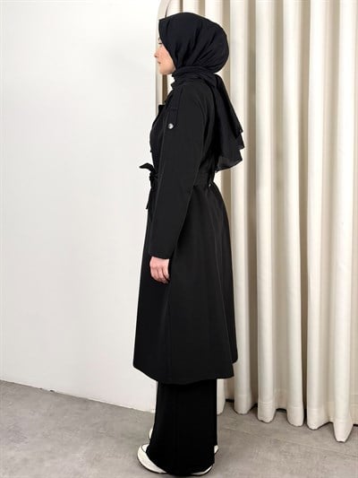 MONO TRENCH SİYAH