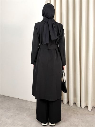 MONO TRENCH SİYAH