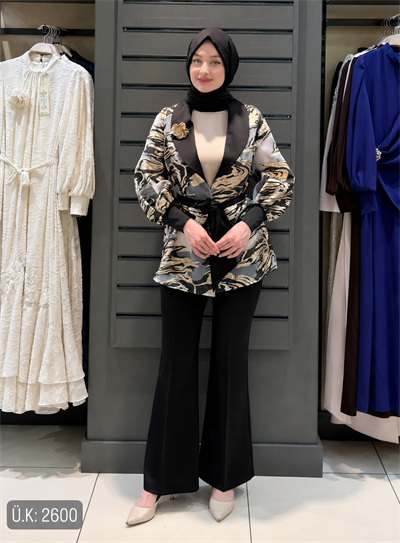 ORGANZE ÜÇLÜ TAKIM SİYAH