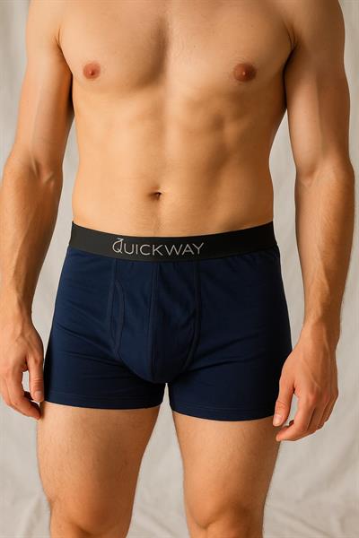 Lacivert Modal Likralı Boxer