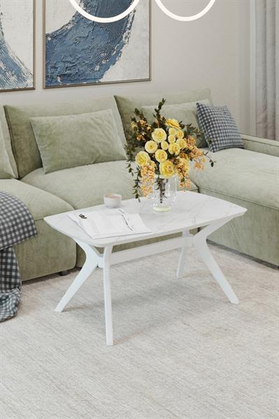 55x90 Marmo Orta Sehpa Oturma Odası Sehpa-Salon Sehpa Zen Model