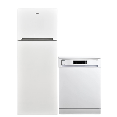 Vestel 2'li Beyaz Eşya Seti (NF52111 Buzdolabı + BM 4212 Bulaşık)