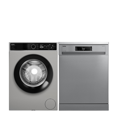 Vestel Inoks Bulaşık Makinesi + Çamaşır Makinesi 2'li Beyaz Eşya Seti