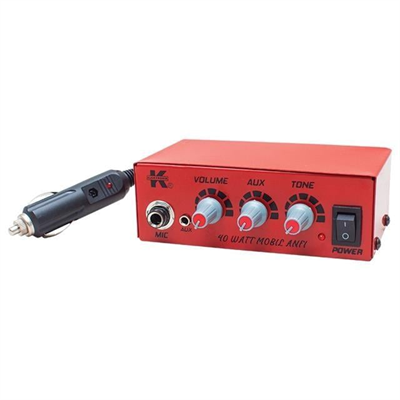 12 Volt 40 Watt Mini Metal Kasa Pazarcı Anfisi