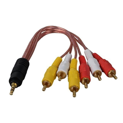 3.5 Mm Stereo Erkek -6 Tos Erkek 5+1 Ses Sistemi Kablosu