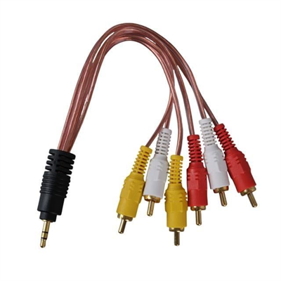 3.5 Mm Stereo Erkek -6 Tos Erkek 5+1 Ses Sistemi Kablosu