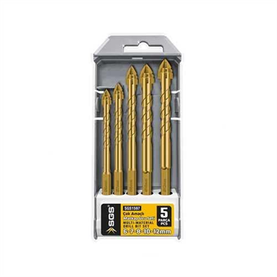5 PARÇA ÇOK AMAÇLI MATKAP UCU SETİ 6-7-8-10-12 MM