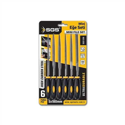 6 PARÇA MİNİ EĞE SETİ 5*180 MM
