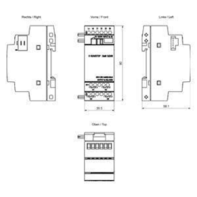 6ED1055-1FB00-0BA2 LOGO! DM8 230R Exp. mod. 2 MW, 4DI/4DO