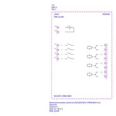6ED1055-1MB00-0BA2 LOGO! DM8 12/24R Exp. mod. 2 MW, 4DI/DO