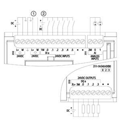 6ES7211-1AE40-0XB0 CPU 1211C, DC/DC/DC, 6DI/4DO/2AI