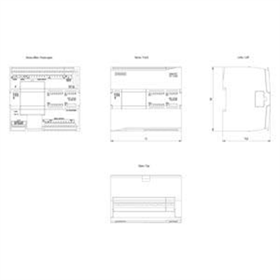 6ES7214-1AG40-0XB0 CPU 1214C, DC/DC/DC, 14DI/10DO/2AI