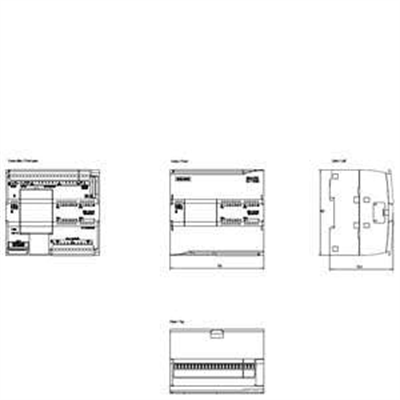 6ES7214-1HG40-0XB0 CPU 1214C, DC/DC/Relay, 14DI/10DO/2AI