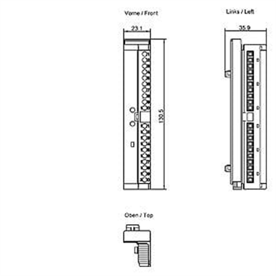 6ES7392-1AJ00-0AA0 SIMATIC S7-300 Front Connector, 20pin