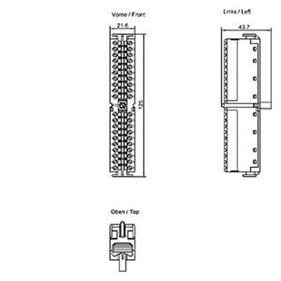 6ES7392-1AM00-0AA0 Front Connector, 40pin,Screw Cont.