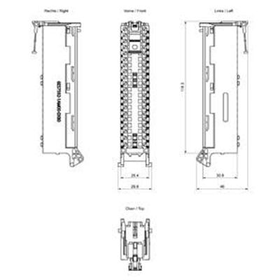 6ES7592-1AM00-0XB0 SIMATIC S7-1500, Front connector