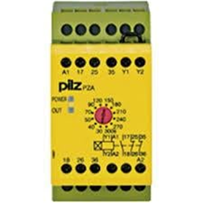 774029 PZA 300/24VDC Emniyet Rölesi – 1 N/O + 2 N/C, 30–300 sn Zaman Gecikmeli, 24V DC