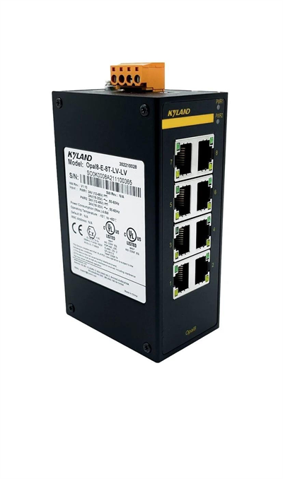 8 Port Giriş Seviyesi Yönetilemez DIN-Ray Switch Opal8-E-8T-LV-LV