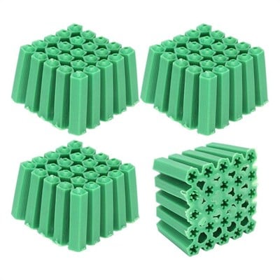 8mm Yeşil Plastik Dübel 500lü Ekonomik Paket