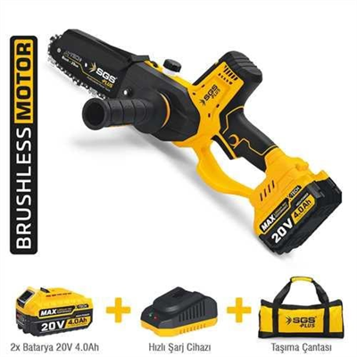 AKÜLÜ AĞAÇ BUDAMA TESTERESİ 200 MM 20 VOLT 1*4.0 AH
