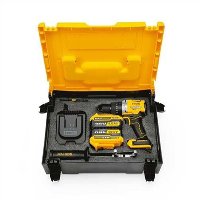 AKÜLÜ DARBELİ MATKAP SETİ 20 VOLT 130 Nm Tork 2*4.0Ah (KÖMÜRSÜZ MOTOR)