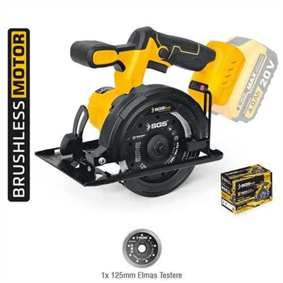 AKÜLÜ GRANİT&MERMER KESME MAKİNESİ 125 MM (KÖMÜRSÜZ MOTOR) (SOLO MAKİNA)