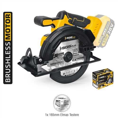 AKÜLÜ SUNTA KESME MAKİNESİ 165 MM (KÖMÜRSÜZ MOTOR) (SOLO MAKİNA)