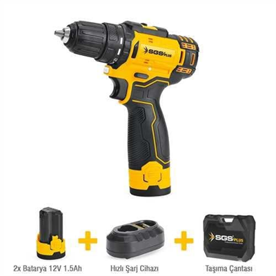 AKÜLÜ VİDALAMA SETİ 12 VOLT (2*1.5 Ah)