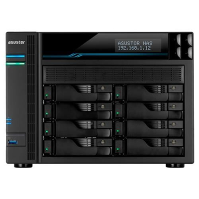 ASUSTOR AS6508T 8 Disk Yuvalı NAS | 8GB DDR4, 2.5GbE & 10GbE, M.2 NVMe, 8x22TB Destek