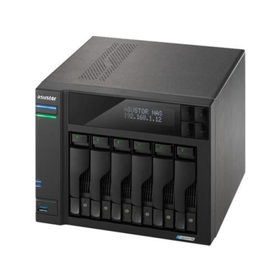 ASUSTOR AS6706T 6 Disk Yuvalı NAS | 8GB DDR4, 2.5GbE x2, M.2 NVMe, 6x22TB Destek