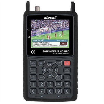 Alpsat Satfinder 5 Pro HD Görüntülü Uydu Bulucu -  AHD-TVI-CVI Kmaera Test Monitörü