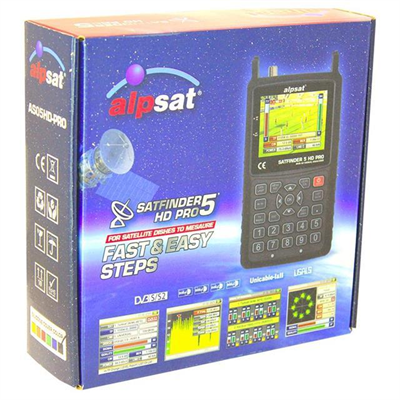 Alpsat Satfinder 5 Pro HD Görüntülü Uydu Bulucu -  AHD-TVI-CVI Kmaera Test Monitörü