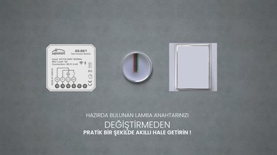 Alpsmart  AS-862 Çiftli Akıllı Wi-Fi Anahtar Modülü