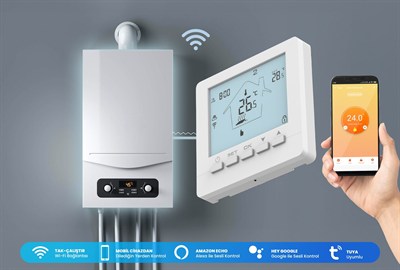 Alpsmart AS-880K Akıllı Wi-Fi Kombi Kontrol Termostatı