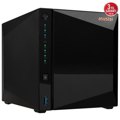 Asustor AS3304T V2 4Disk Yuvalı(4x22TB) Nas Cihazı  2GB DDR4, 2.5 GbE x 1, USB 3.2 x 3
