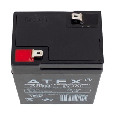 Atex 6 Volt 4 AH Işıldak Aküsü (70*48*101 Mm)