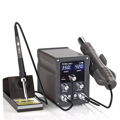 Baku BA-898A+ 550W Isı Ayarlı Üflemeli Dijital Havya İstasyonu Çift Led Ekranlı (Rapid Warming)