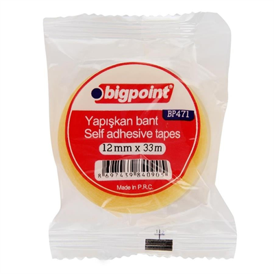Bigpoint BP471 Kırtasiye Bandı 12 mm x 33 m