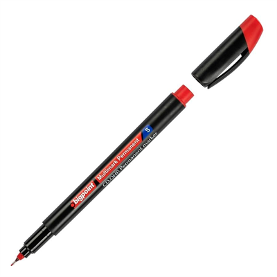 Bigpoint BP917-25 OHP Permanent Asetat Kalem S Kırmızı