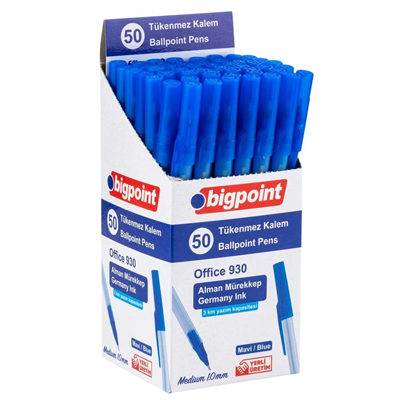 Bigpoint BP930-35 Tükenmez Kalem Office 1.0mm Mavi