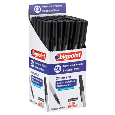 Bigpoint BP930-95 Tükenmez Kalem Office 1.0mm Siyah