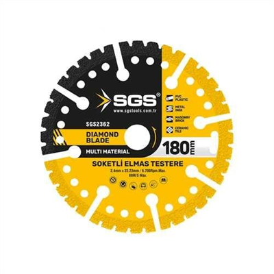 ÇOK AMAÇLI MULTI-MATERIAL ELMAS KESME DİSKİ 180 MM