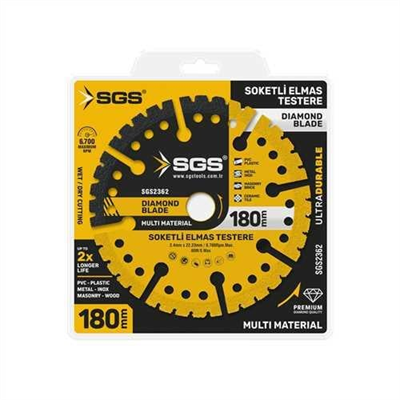ÇOK AMAÇLI MULTI-MATERIAL ELMAS KESME DİSKİ 180 MM