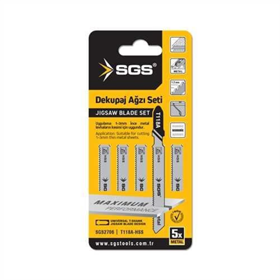 DEKUPAJ AĞZI METAL T118A 5 Lİ SET