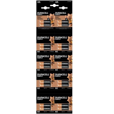 Duracell Alkalin 1.5 Volt AA 20’li Kalem Pil LR6/MN150