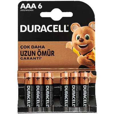Duracell Basic İnce AAA Kalem Pil 6lı