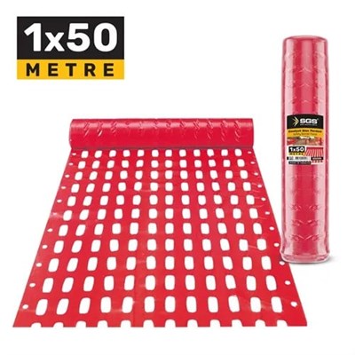 EMNİYET ALAN PERDESİ 1x50 MT. 40 Gr. KIRMIZI