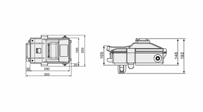 Eae 3030310 KOP Busbar Çıkış Alma Kutusu 80A (Boş)