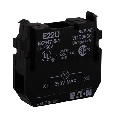 Eaton E22D 22,5 mm E22 Serisi Tam Gerilim Akkor Lamba Ünitesi
