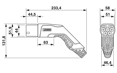 Elektrikli Araç Şarj Kablosu 5 Metre Phoenix Contact